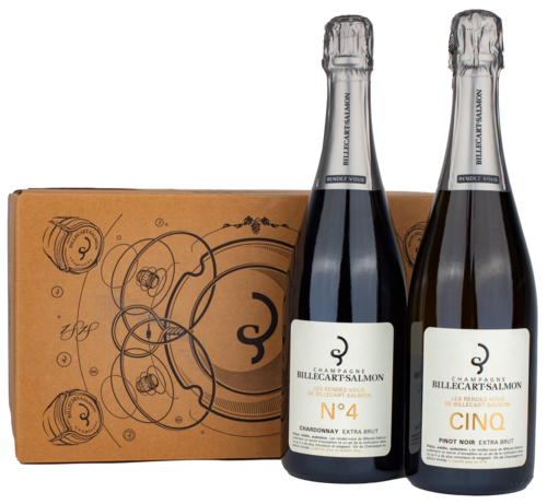 Sonderedition 6er Karton Champagne Extra Brut  mit je 3 Fl "Chardonnay RDV N°4" & "Pinot Noir RDV N°5" AOC